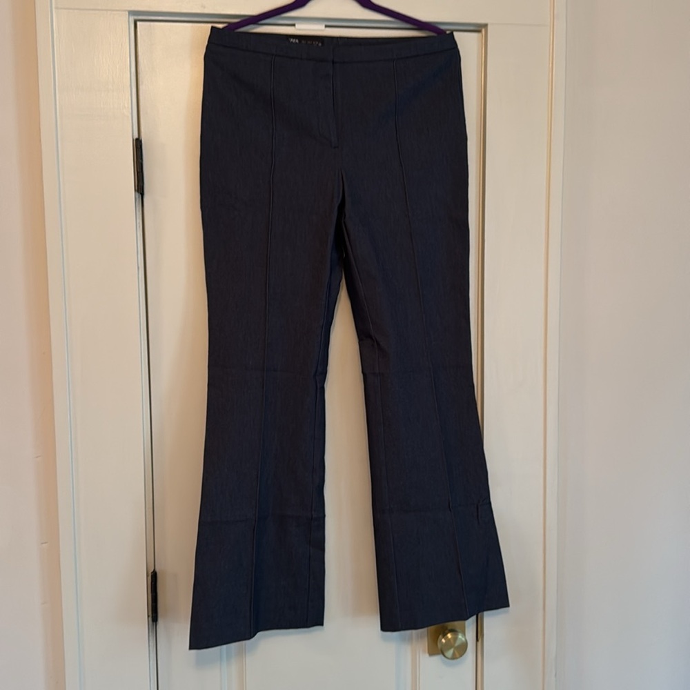 Zara flare denim pants size L - Picture 2 of 3